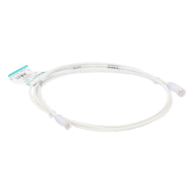UTP28SP7 - Cable de Parcheo / Cat6 / UTP 28AWG / Diámetro Reducido 3.8 mm / 2.13 m (7 ft) / Doble Clasificación CM/LSZH / Blanco Mate