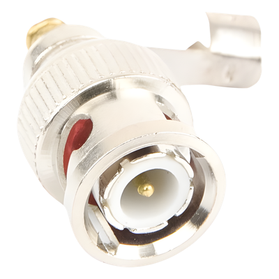 TT-RG-93 - Conector BNC Macho / 75 Ohm / Base de Alivio PVC / Níquel-Oro-PTFE / RG-59 / 55 mm Longitud