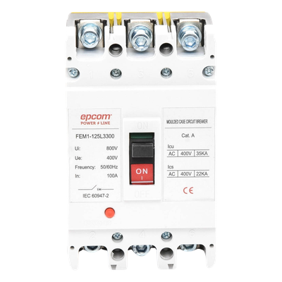 FEM11253P100A - Epcom Powerline Interruptor Térmico 3P / 100 A / 690 V CA FEM11253P100A