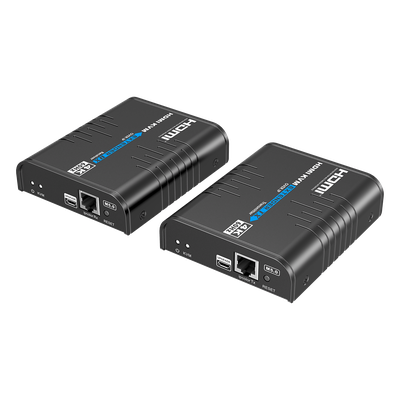 TT473KVM - Extensor KVM HDMI / 4K 60 Hz / 120 m (393.7 ft) con CAT6 / 18 Gbps / HDCP 2.2 / Latencia 120-170 ms / IPColor Stream / Matriz 256x256