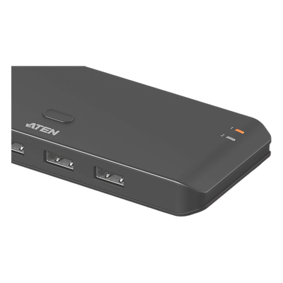 US4224 - Switch USB 2.0 Compartido 2 x 4 Essentials | 480 Mbps | InstaSync | Pulsador Integrado | Diseño Compacto