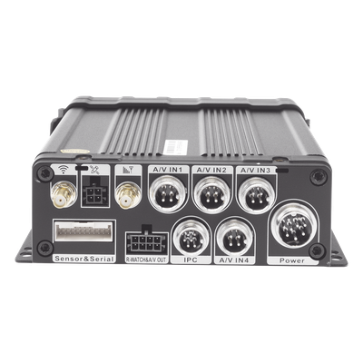 XMR401NAHD/SW - DVR Móvil / Multiplataforma / 4 Canales AHD 2 Megapixel / Almacenamiento en Memoria SD / H.265 / Chip IA Embebido / Soporta 4G / GPS