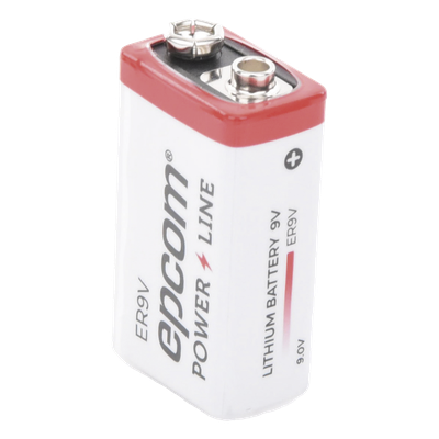 ER-9V - Epcom Powerline Batería de Litio 9V / 1200 mAh / Cloruro de Tionilo ER-9V