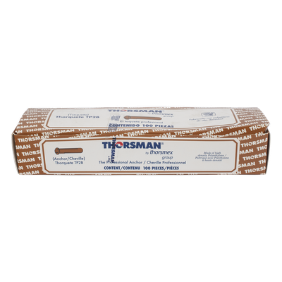 TP-2B - Taquete de Fijación / Doble Expansión Multidireccional / Tornillo 10 mm x 44.5 mm (1 3/4") / Resistencia 80 kg / Polietileno HDPE / Rango Térmico -50°C a +80°C