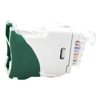 U6-H07NS - Jack RJ45 / Categoría 6 / UTP / Montaje Híbrido Plano o Angulado / Terminación 110 / Rango -10 a 60 °C