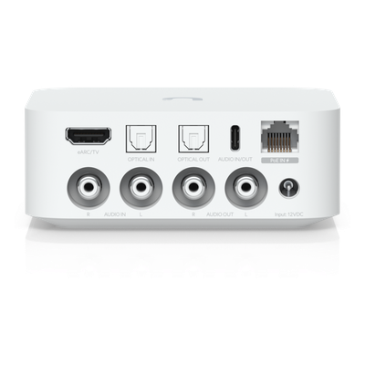 UPL-PORT-W - Streamer de Audio en Red / Multi-Zona hasta 32 Dispositivos / Wi-Fi 6 / PoE o 12 VCC / HDMI eARC / RCA / Óptico / USB-C / AirPlay / Spotify Connect