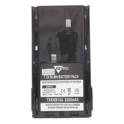 TX-KNB15A - Batería Ni-MH / 2000 mAh / Celdas Japonesas / Carga Rápida 3 h / Policarbonato Resistente / Sellado Ultrasónico / Estándares Militares