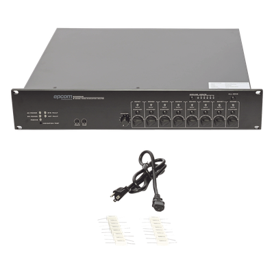 SF-6200MS - Epcom Proaudio Controlador de Extensión de Evacuación por Voz / 8 Zonas / 500W SF-6200MS