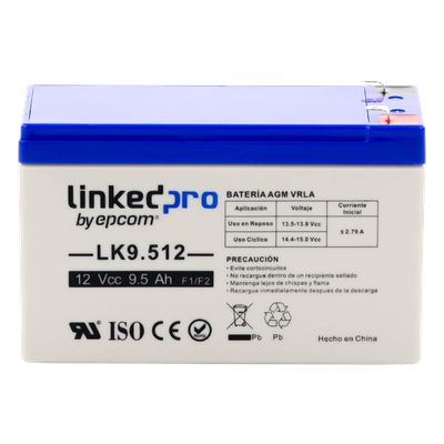 LK9.512 - Linkedpro By Epcom Batería de Respaldo AGM-VRLA / 12 V / 9.5 Ah LK9.512
