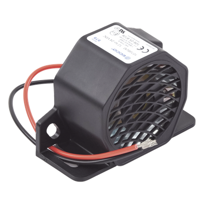 X-575 - Alarma de Reversa Vehicular / 107 dBA / 12-24 VDC / Sensor de Ruido Ambiental / Nylon Reforzado con Fibra de Vidrio / -40 °F a 185 °F (-40 °C a 85 °C)