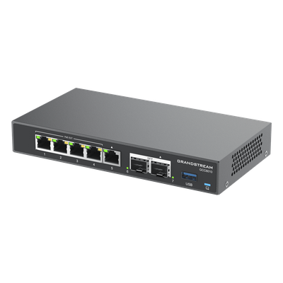 GCC6010 - Grandstream Networks GCC6010 dispositivo de redes Gigabit Ethernet (10/100/1000) Energía sobre Ethernet (PoE) Negro, Plata