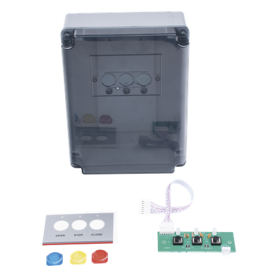 XB-FS-PCB-BOX - Caja de Control para Barrera / 20 x 15.2 x 5 cm / Botonera Tricolor / Compatible XBS5000 y XBF3000 / AC 130V / IP para Espacios Reducidos