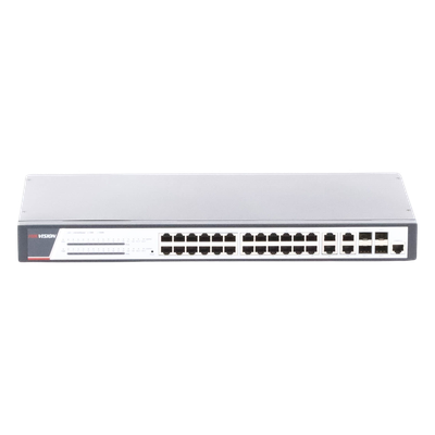 DS-3E2528P(B) - Hikvision Switch Administrable PoE+ / 24 Puertos Gigabit PoE+ / 4 Puertos Gigabit DS-3E2528P(B)