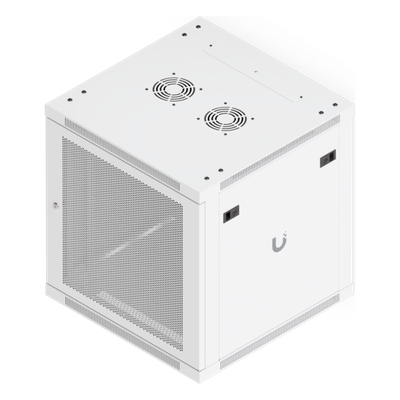 UACC-RACK-12U-WALL-600-P - Gabinete Rack 12U / Montaje en Pared / 598 x 600 mm / Puerta Perforada / 4 Postes / 80 kg Capacidad / 23.5 x 23.6 x 25.2 pies