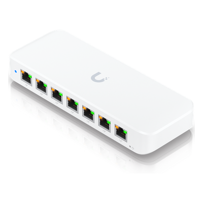 USW-ULTRA-210W - Switch PoE Capa 2 / 8 Puertos GbE / 7 Puertos PoE+ / 1 Puerto Entrada PoE++ / Presupuesto PoE 202 W / Conmutación 16 Gbps / Montaje Versátil