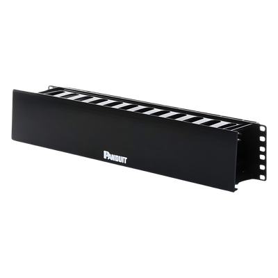 WMPHF2E - Organizador de Cables Horizontal / 2UR / 19in / Frontal con Tapa Extendida / ABS