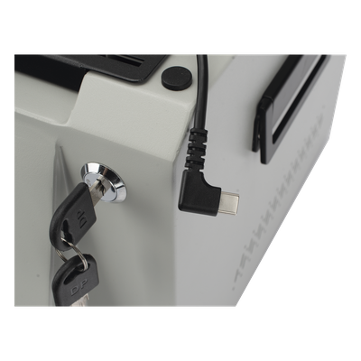 XMRA8-R3 - Estación de Descarga para Body Cam / 8 Puertos / Pantalla Táctil 10 Pulgadas / Ethernet 1000 Mbps / Almacenamiento 36 TB / Android Integrado