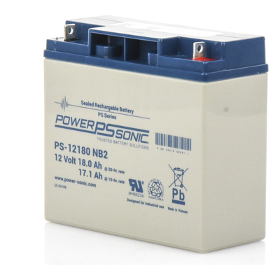 PS-12180-NB2 - Power Sonic Batería de Respaldo AGM/VRLA / 12V / 18AH PS-12180-NB2