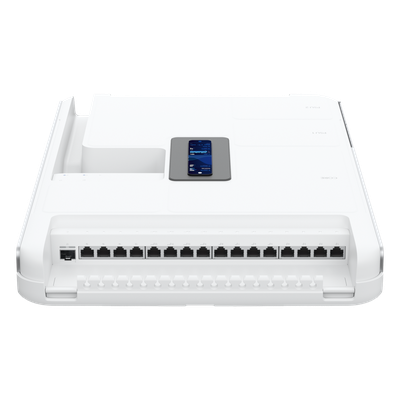 UDW - Ruteador Ubiquiti UDW Dream Wall, UniFi Switch 17 Puertos GbE PoE, WiFi 6 MU-MIMO 4x4, 128GB SSD Interno, Balanceo de Cargas, 2 WAN 2.5 GbE y 10G SFP