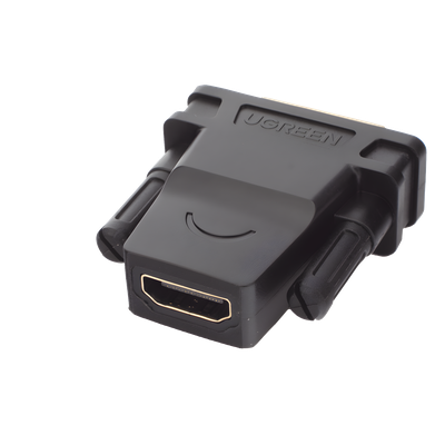 20124 - Ugreen 20124 cambiador de género para cable HDMI DVI Negro, Oro