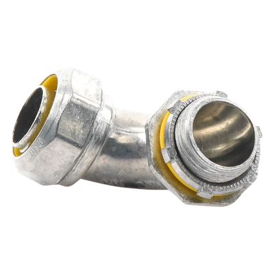ANC-HLC-100 - Conector Curvo para Tubo Liquidtight / 1" (25 mm) / Acabado Bruñido / UL 514B / NEMA FB-1