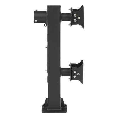 XGA-POLE-6MS - Poste Seccionado para Videovigilancia / 6 m (19.7 ft) / 3 Secciones / Base 140 mm / Espesor 3 mm / Brazo PTZ 500 mm / IP con Sellos / Color Negro