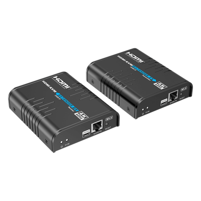 TT473KVM - Extensor KVM HDMI / 4K 60 Hz / 120 m (393.7 ft) con CAT6 / 18 Gbps / HDCP 2.2 / Latencia 120-170 ms / IPColor Stream / Matriz 256x256