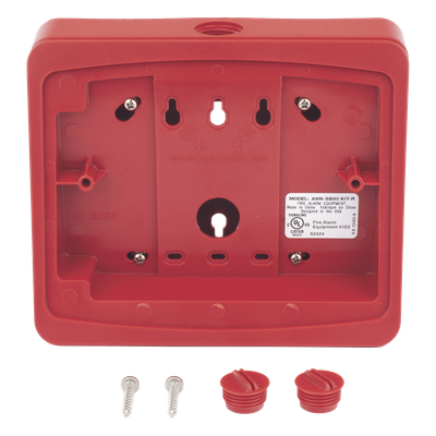 ANN-SB80-KITR - Fire-Lite Caja de Montaje en Superficie / Para Anunciador Remoto / Ángulo 15° ANN-SB80-KITR