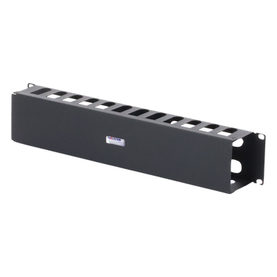 TH-ORG-2UR - Organizador de Cables Horizontal / 19" / 2UR / Acero Calibre 18 / Tapa PVC / 2.52' (30.24 in) de Profundidad