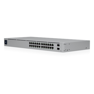 USW-24-POE - Ubiquiti UniFi 24-Port PoE Gestionado L2/L3 Gigabit Ethernet (10/100/1000) Energía sobre Ethernet (PoE) 1U Plata