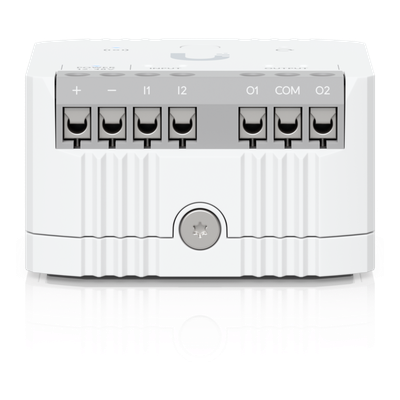 USL-RELAY - Relé Inteligente / Contacto Seco 10A / 12-48V DC / 12-240V AC / Alcance Inalámbrico 2 km (1.2 mi) / Integración UniFi Protect