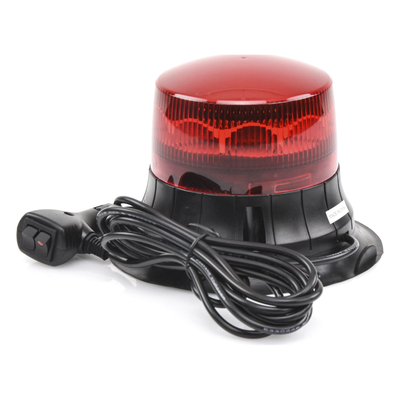 XM-1535-R - Burbuja LED Giratoria / 9 LEDs / Montaje Magnético / IP65 / 12 VCC / 2 Patrones de Destello