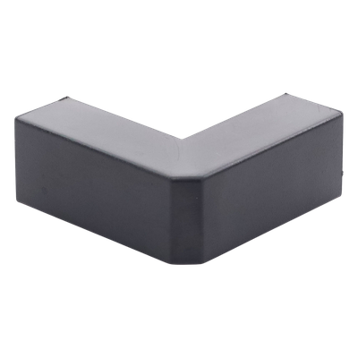 TMK-1720-EE-N - Esquinero Exterior / PVC Autoxtinguible / Negro / Para Canaleta TMK-1720-N-CC