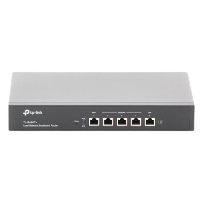 TL-R480T - Router Balanceador de Carga / 4 Puertos WAN / 30,000 Sesiones Concurrentes / Firewall Integrado / Control de Banda por IP