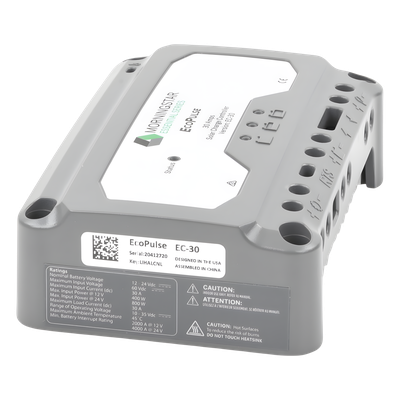 EC-30 - Controlador solar 12/24 Vcc de 30 Amp. Sin pantalla de medición.