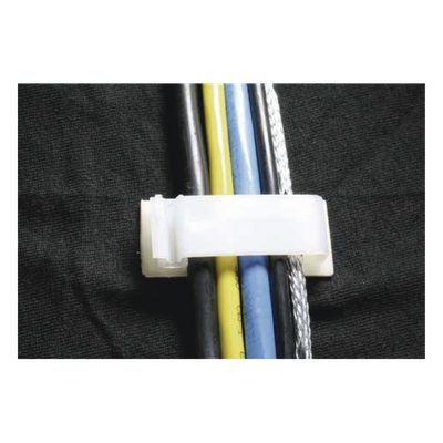 TH-CLIP-ORG - Clip Organizador de Cables / Auto-Adherible / 5 Unidades / Soporte 8.0 mm (6 AWG) / Carga 250 g (0.551 lb) / -5°C a 65°C (23°F a 149°F)