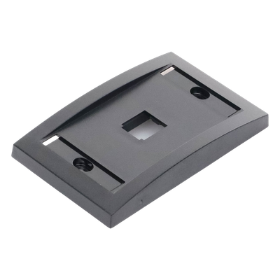 CFPE1BLY - Placa de Pared Vertical / 1 Puerto Mini-Com / Espacio para Etiquetas / ABS Negro