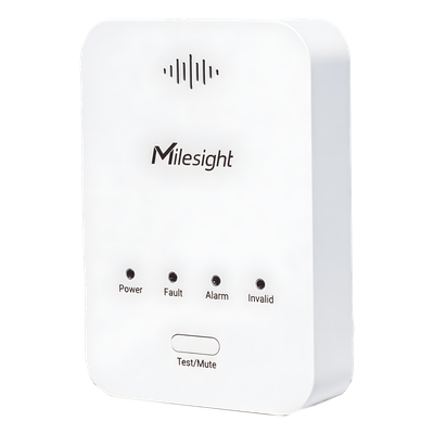 GS101-915M - Milesight Sensor Detector de Fugas de Gas LoRaWAN / Alarma 85 dB / Salida de Relé y Válvula