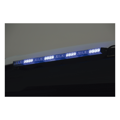 XLL-1088-RB - Barra de Luz de Advertencia / 8 Módulos / LED Gen III Alta Potencia / Rojo/Azul / 75 cm / 10-16 VCC / 3 A Máx.