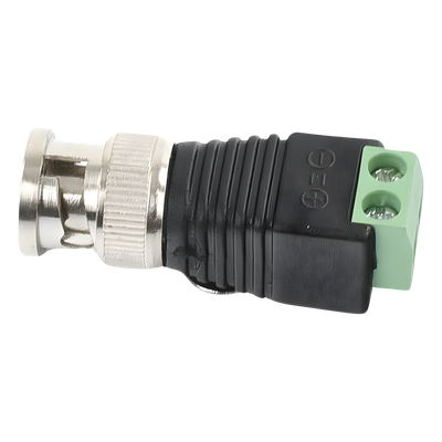 TT-RG-17 - Adaptador BNC Macho / Terminales Tornillo / 75 Ohm / Cables AWG 26-14 / RG-59 / RG-6