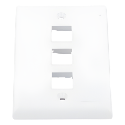 NK3FNWH - Panduit Placa de Pared Vertical / 3 Puertos Keystone / ABS NK3FNWH