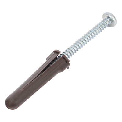 TP-2B-KIT - Kit de Fijación / Taquetes Doble Expansión / 10 Piezas / Tornillos 10 mm x 1 3/4" (44.5 mm) / Carga 120 kg