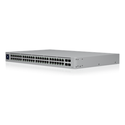 USW-48 - USW-48 UBIQUITI 48 unifi switch capa 2 de 48 puertos 10/100/1000 mbps más 4 puertos 1g sfp, con pantalla informativa.