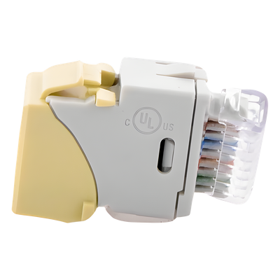 U6A-K20NS - Jack Keystone Cat6A UTP / Terminación 110 / Color Marfil / Conductores 24-22 AWG Sólido y 26-24 AWG Multifilar