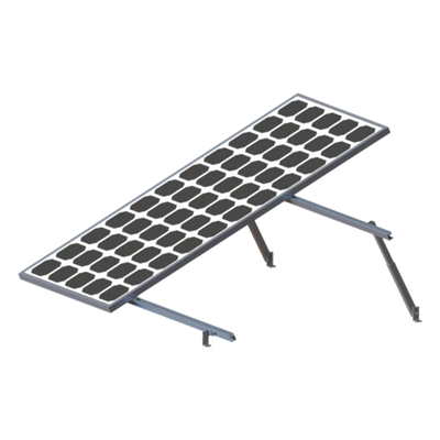 VEKTOR8R2700 - Soporte para Paneles Solares / 2 Módulos / Riel 2.7 m (8.9 ft) / Aluminio Anodizado / Inclinación 20-45° / Viento 136 km/h