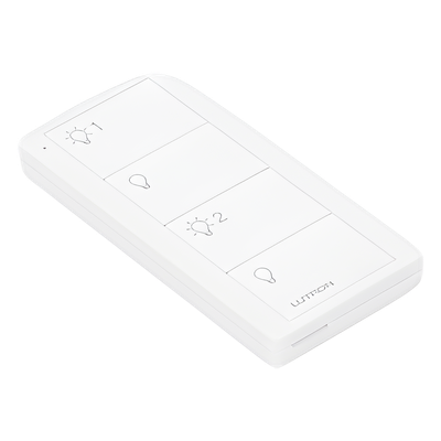 PJ24BWHL21P - Lutron Electronics Control Inalámbrico de 4 Botones / 2 Zonas de Iluminación / Clear Connect RF