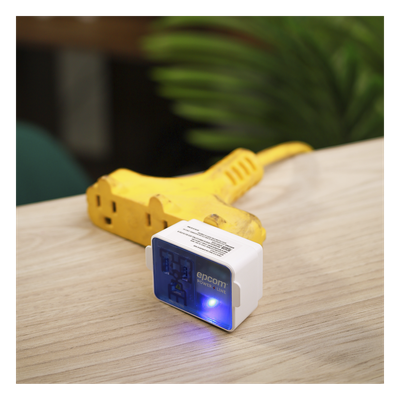EPLSPWLED - Epcom Powerline Supresor de Picos Portátil para Pared / 120 Vca / 15 A EPLSPWLED