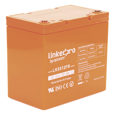 LK5512FR - Linkedpro By Epcom Batería de Respaldo AGM-VRLA / 12 V / 55 Ah LK5512FR