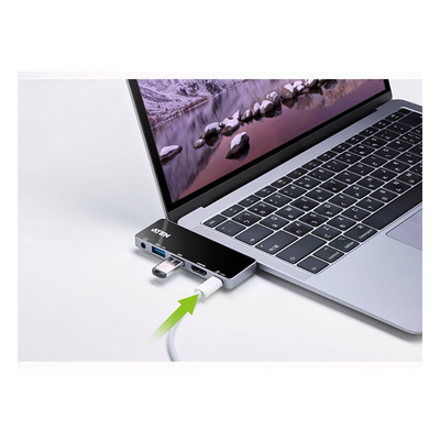 UH3238 - Dock USB-C de Viaje / Thunderbolt 3 / USB 3.2 5 Gbps / HDMI 4K 60Hz / PD 92W / 44g