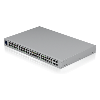 USW-48 - USW-48 UBIQUITI 48 unifi switch capa 2 de 48 puertos 10/100/1000 mbps más 4 puertos 1g sfp, con pantalla informativa.